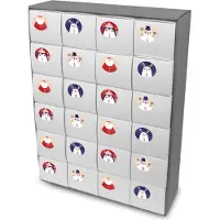 Itenga SET Adventskalender zum Füllen Quader XL + Sticker Z43
