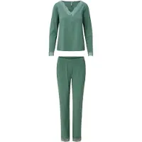 Lingadore Night Pyjama 8627 | Grösse: L | Farbe: Green Marl