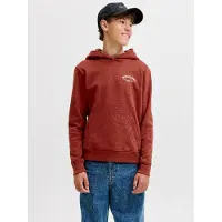 Jack & Jones Junior Kapuzensweatshirt "JJEBRANDES BACKP RELAXED SWEAT H SN JNR", Baumwollmischung, relaxed fit