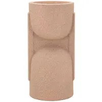 Mauro Ferretti Nui 70,5 cm Outdoor-Vase – Kompakte rote Harzvase mit modernem und funktionalem Design