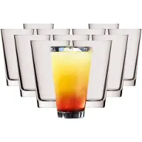 Rastal Longdrinkglas "Becher Conic 330 ml 12er Set transparent", bunt (transparent), B:8cm H:13,2cm Ø:8cm, Glas, Trinkgefäße, Longdrinkglas, Spülmaschinenfest