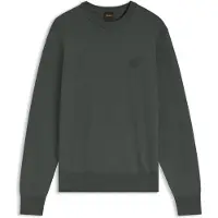 BOSS Pullover aus Baumwoll-Mix mit Logo-Patch Grösse M