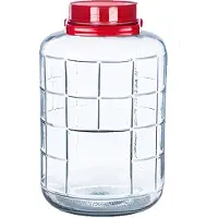 Alessandro XXL Lebensmittelbehalter - Glas - 18 liter - Verschlussdeckel und Griff - transparent