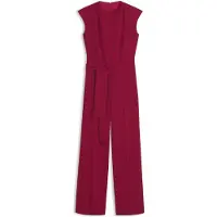 HUGO Jumpsuit aus Krepp mit Gürtel Grösse 42
