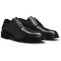 BOSS Derbys aus genarbtem Leder mit Zehenkappe Grösse 42