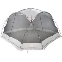 vidaXL Moskitonetz-Zelt mit Dach Grau 434 x 434 x 230 cm