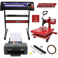 Monster 38 Swing, LED-Vinylschneider, Value Printer, CISS, SignCut, Entgitterungsset & Hitzeschutzband