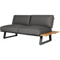 Diamond Garden Nora Sun & Rain Lange Ecke rechts Aluminium/Teak