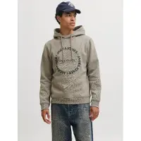 Jack & Jones Kapuzensweatshirt "JJBENSON SWEAT HOOD", Materialmix, regular fit