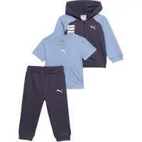 Puma Trainingsanzug "MINICATS TEE HOODED FZ AND PANTS SET TR INF" 2 für Babys, mit Kapuze, im Colour-Blocking-Design