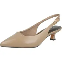 Marco Tozzi Damen Pumps Sling Queenie spitz Vegan 2-29500-44, Größe:38 EU, Farbe:Beige