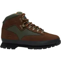 Timberland für Herren. TB0A2PUSW071 Stiefel aus Leder Euro Hiker dunkelbraun (42 W), Wohnung, Schnürsenkel, Draußen