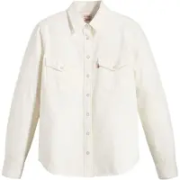 Levi's Damen Ikonisches Western-Denim-Hemd mit langen Ärmeln (Ecru)
