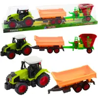 Lean Toys Bauernhof Traktor Anhänger Kipper Truck Set