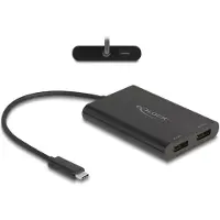 DeLOCK 64308, 0,2 m, USB Typ-C, DisplayPort + USB Type-C, Männlich, Weiblich, Gerade