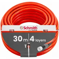 Schmith Gartenschlauch 1 Zoll 30m Wasserschlauch 4-lagig Flexibel | Robustes Bewässerungssystem für Garten & Pumpe | Flexibler Bewässerungsschlauch Reißfest 20 BAR UV-Beständig Top gartenbewässerung