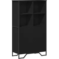 Helloshop26 - Buffet Sideboard Kommode Schrank Aufbewahrungseinheit Organizer Küche Wohnzimmer Lounge hoch 79,5 x 35,5 x 137,5 cm 02_0035129