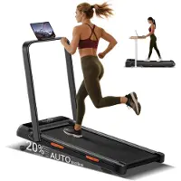 Robore X8F Klapplaufband mit 3,5 PS, 15% Steigung, 150 kg & 3-fach Stoßdämpfung – für intensives Heimtraining