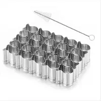Typecat Goldfisch-Cracker-Ausstecher, 25 Mini-Goldfisch-Ausstecher aus Edelstahl