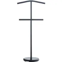 DELUKE Herrendiener TOM 50x28x107cm Metall Schwarz Kleiderständer Garderobenständer