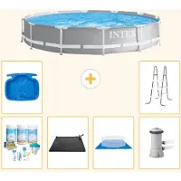 Intex Prism Frame Pool Rund - 366x76 cm - 7-teilig S21050