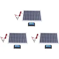 ISTOVO 3X 30W 12V Solarpanel Batterieladegerät + 40A Controller für RV Auto Boot zu Hause Camping