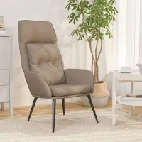 Prolenta Maison Exclusive - Relaxsessel Taupe Wildleder-Optik