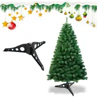 Peviasot Künstlicher Weihnachtsbaum Tannenbaum mit 220 Spitzen PVC Nadeln ständer & Klappsystem Christbaum Grün 120cm