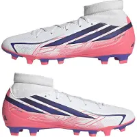 Adidas F50 Hyperfast Club Mid Fg/Mg - ftwwht/solpur/soltur, Größe:9