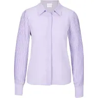 MADELEINE "Hemdbluse Blusenshirt mit Plisseeärmeln" Bluse mit leicht gerundetem Saum