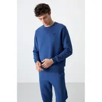 Tommy Life Herren Baumwolle-Polyester Fleece Sweatshirt- und Hose-Set