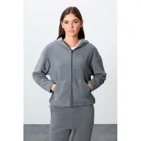 Tommy Life Übergroßer Kapuzenzipper-Trainingsanzug