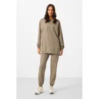 Tommy Life Oversized Fleece Sweatshirt und Hose Set