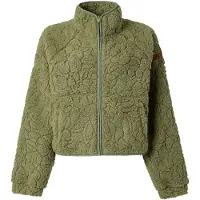 Roxy Fleecejacke "BLURRY CLOUD", Damen, Gr. S, grün (oil grün outline), Obermaterial: 100% Polyester, normal, Jacken Fleecejacke, für kühle Tage, aus Polyester, leichtes Material, sportlicher Stil