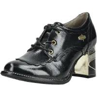 LAURA VITA Damen Pumps aus Leder mit extravagantem Design, High Heel und Schnürung
