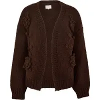 Apricot Cardigan "Cardigan mit Rosenapplikation" mit Häkelverzierung