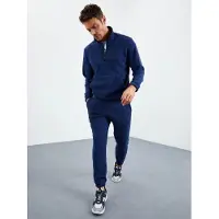 Tommy Life Herren-Polyester-Sweatshirt- und Hosen-Set