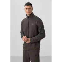 Tommy Life Herren Langarm-Zip Sweatshirt und Hose Set