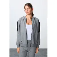 Tommy Life Übergröße Kapuzenpullover mit Reißverschluss und Hose Set