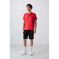 Tommy Life Bedrucktes Baumwoll-Jersey T-Shirt und Shorts-Set