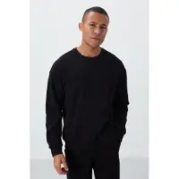 Tommy Life Herren-Fleece Sweatshirt und Hose aus Baumwolle-Polyester-Mix Set