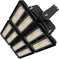 ISOLED LED Flutlicht 900W, 130x40° asymmetrisch, variabel, 1-10V dimmbar, tralweiß, IP66 (ext. Trafo)