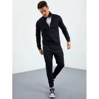 Tommy Life Herren Scuba Strick Sweatshirt und Hosen Set