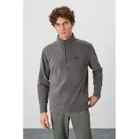 Tommy Life Herren Plüsch Halbzip Sweatshirt