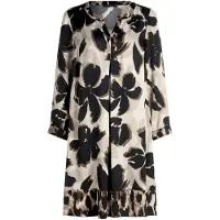 Betty Barclay Tunikakleid langarm in Beige/Schwarz | Gr.: 40