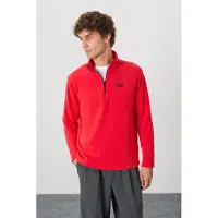 Tommy Life Herren Fleece Halbzip Sweatshirt