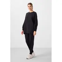 Tommy Life Übergroßes Fleece-Sweatshirt- und Hosen-Set