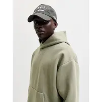 Jack & Jones Kapuzensweatshirt "JJEBARRON SWEAT HOOD NOOS", Materialmix, relaxed fit