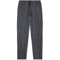 Schiesser Pyjamahose "Mix + Relax" gestreift, seitliche Taschen, Bindekordel