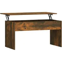 vidaXL Couchtisch Räuchereiche 102x50,5x52,5 cm Holzwerkstoff